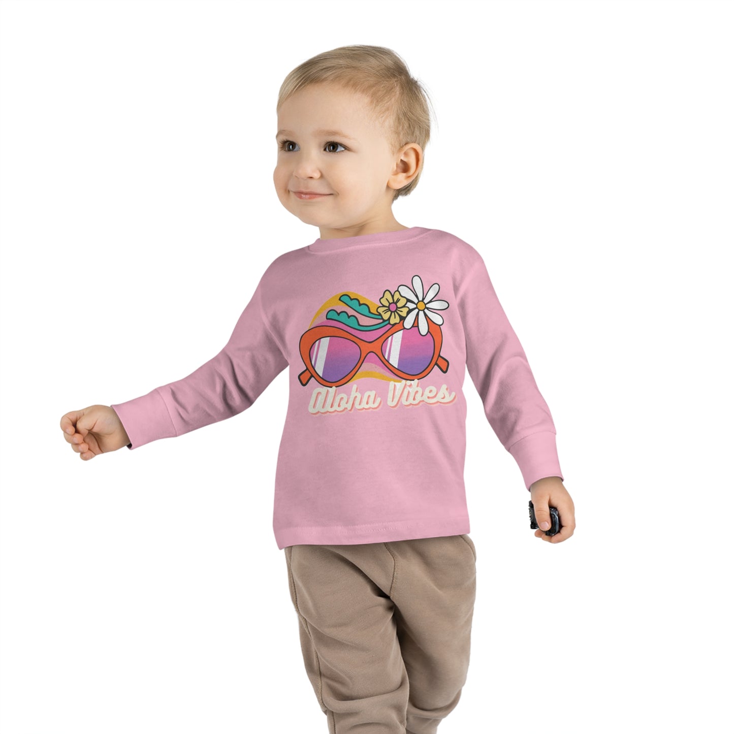 Aloha Vibes - Toddler Long Sleeve Tee