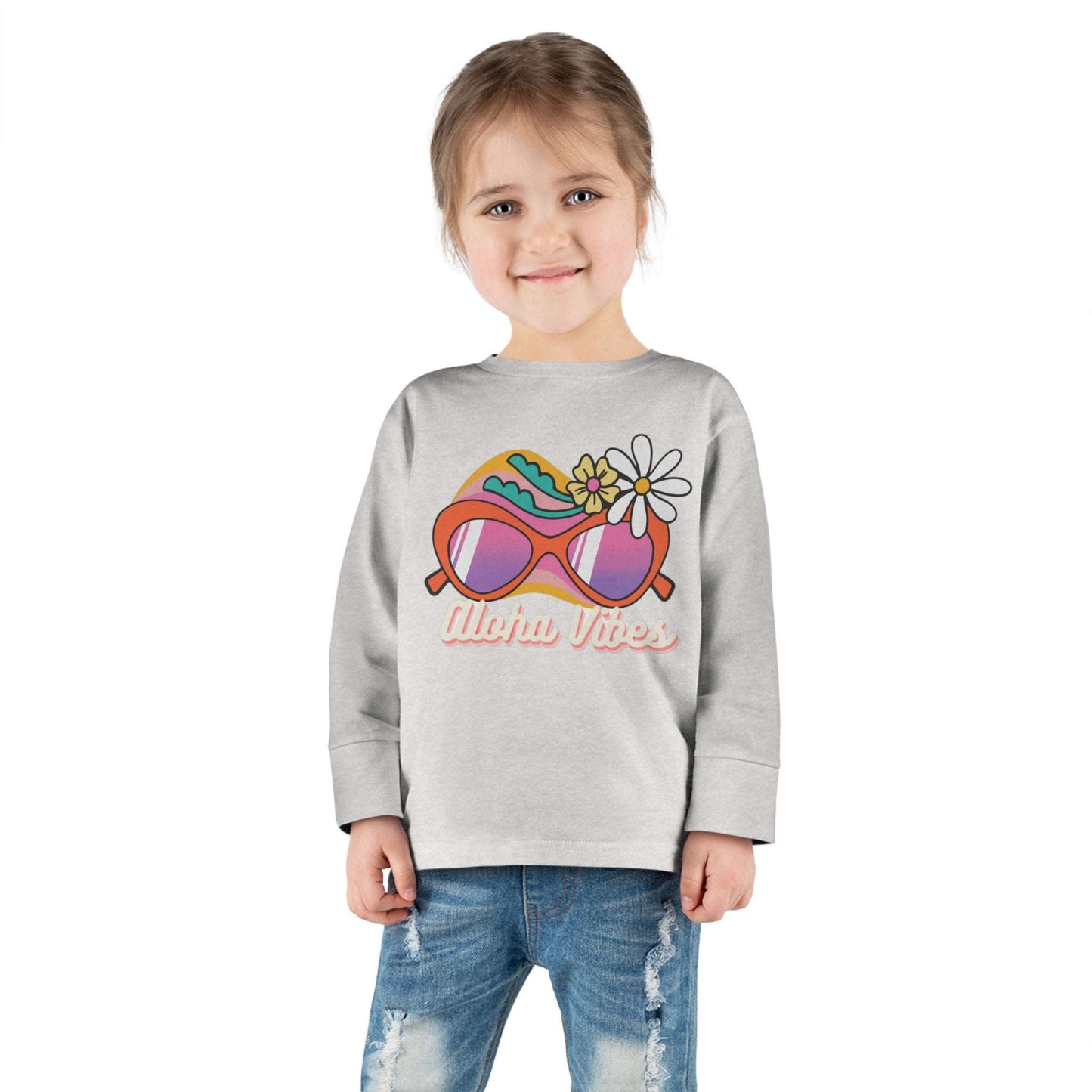 Aloha Vibes - Toddler Long Sleeve Tee