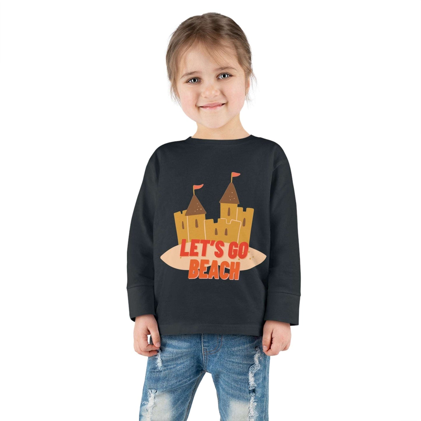 Lt's Go Beach - Toddler Long Sleeve Tee