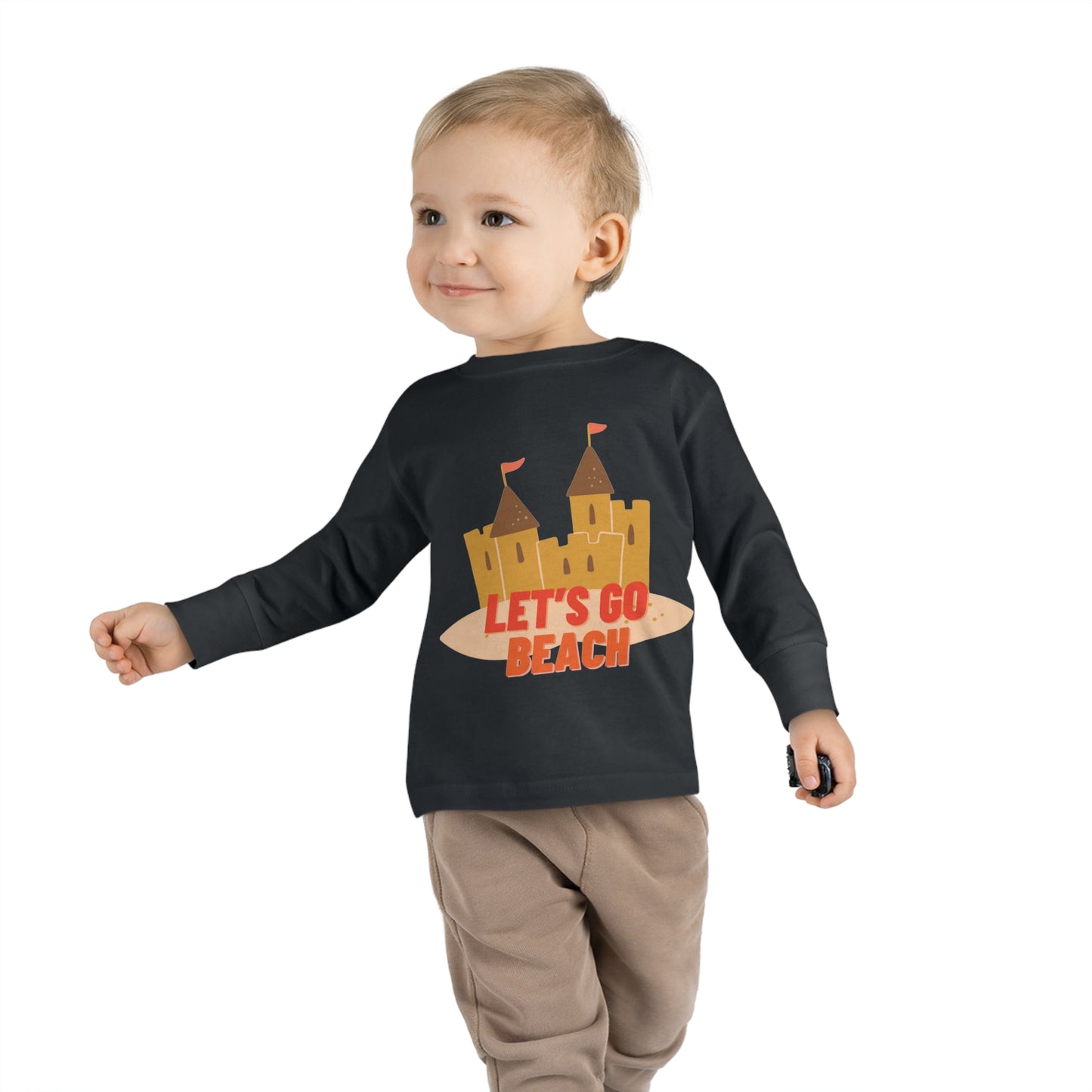 Lt's Go Beach - Toddler Long Sleeve Tee