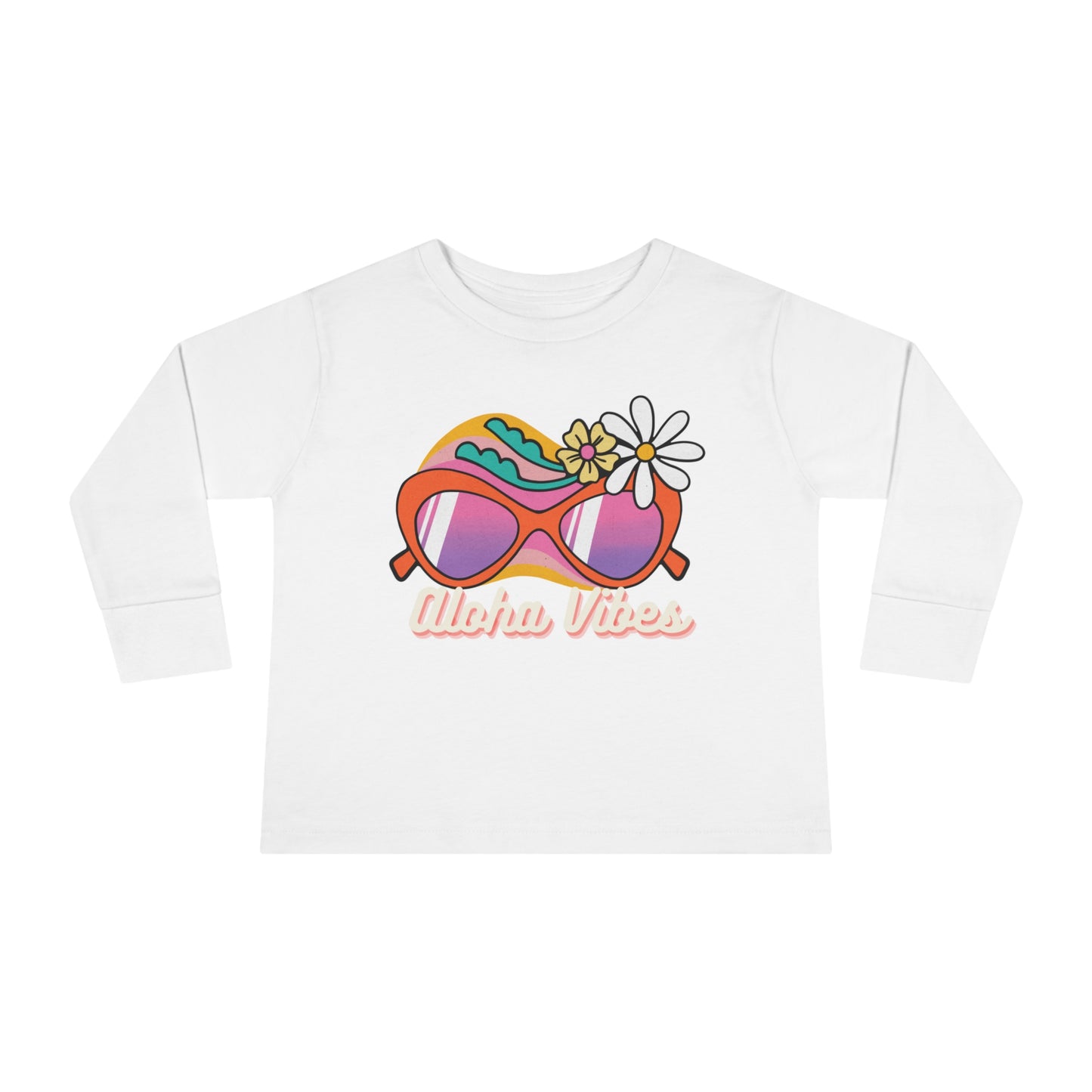 Aloha Vibes - Toddler Long Sleeve Tee