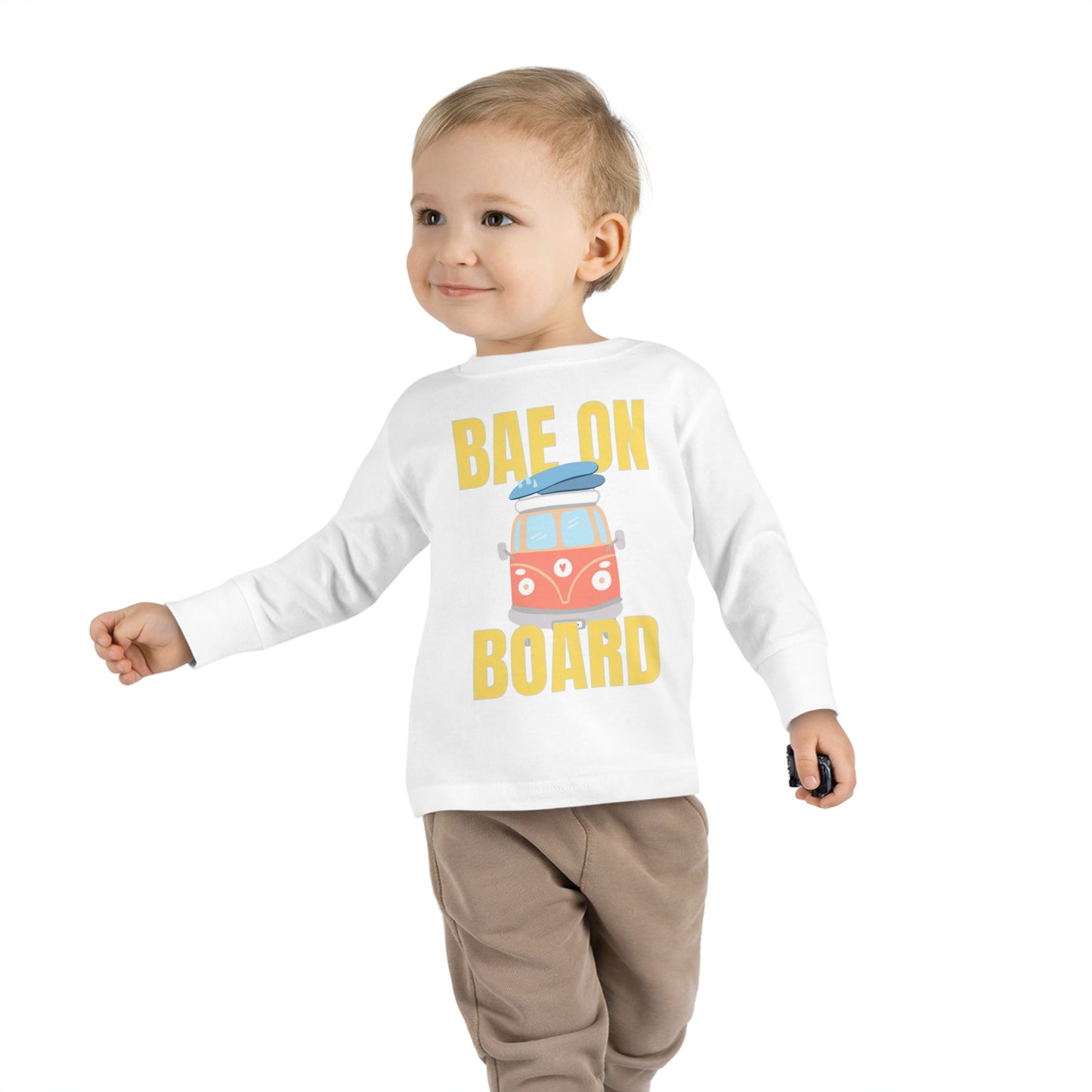Bae On Board - Toddler Long Sleeve Tee