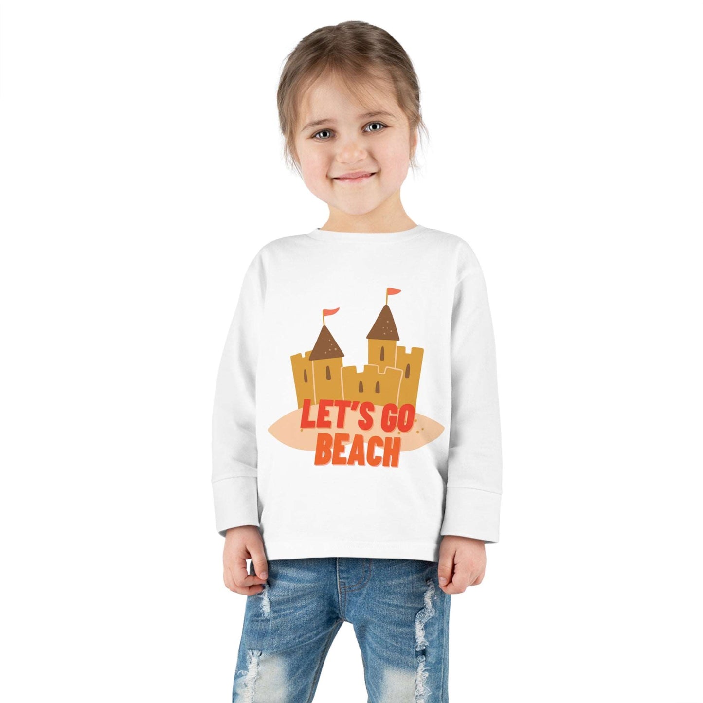 Lt's Go Beach - Toddler Long Sleeve Tee