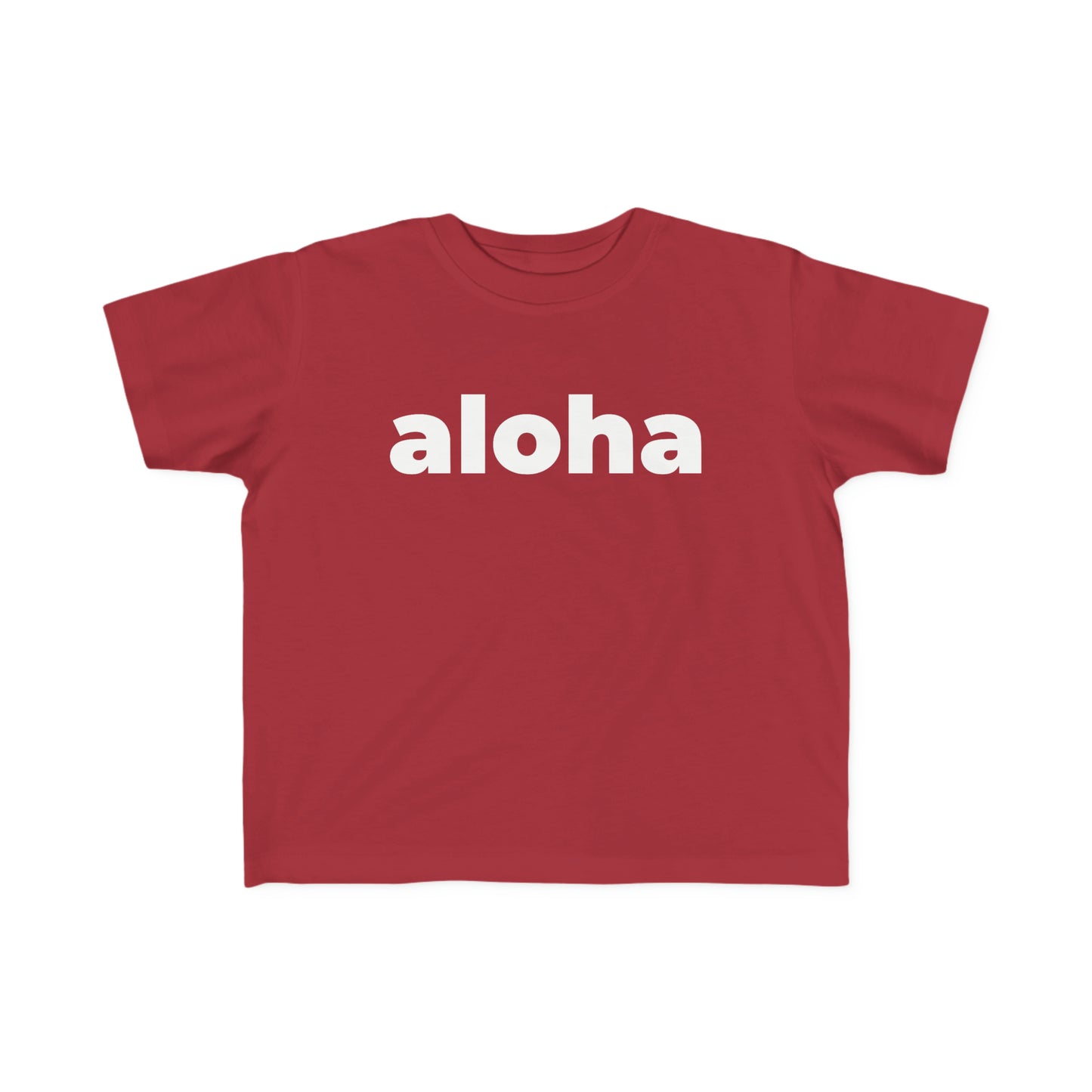 Aloha (Minimalist White Text) - Toddler Tee