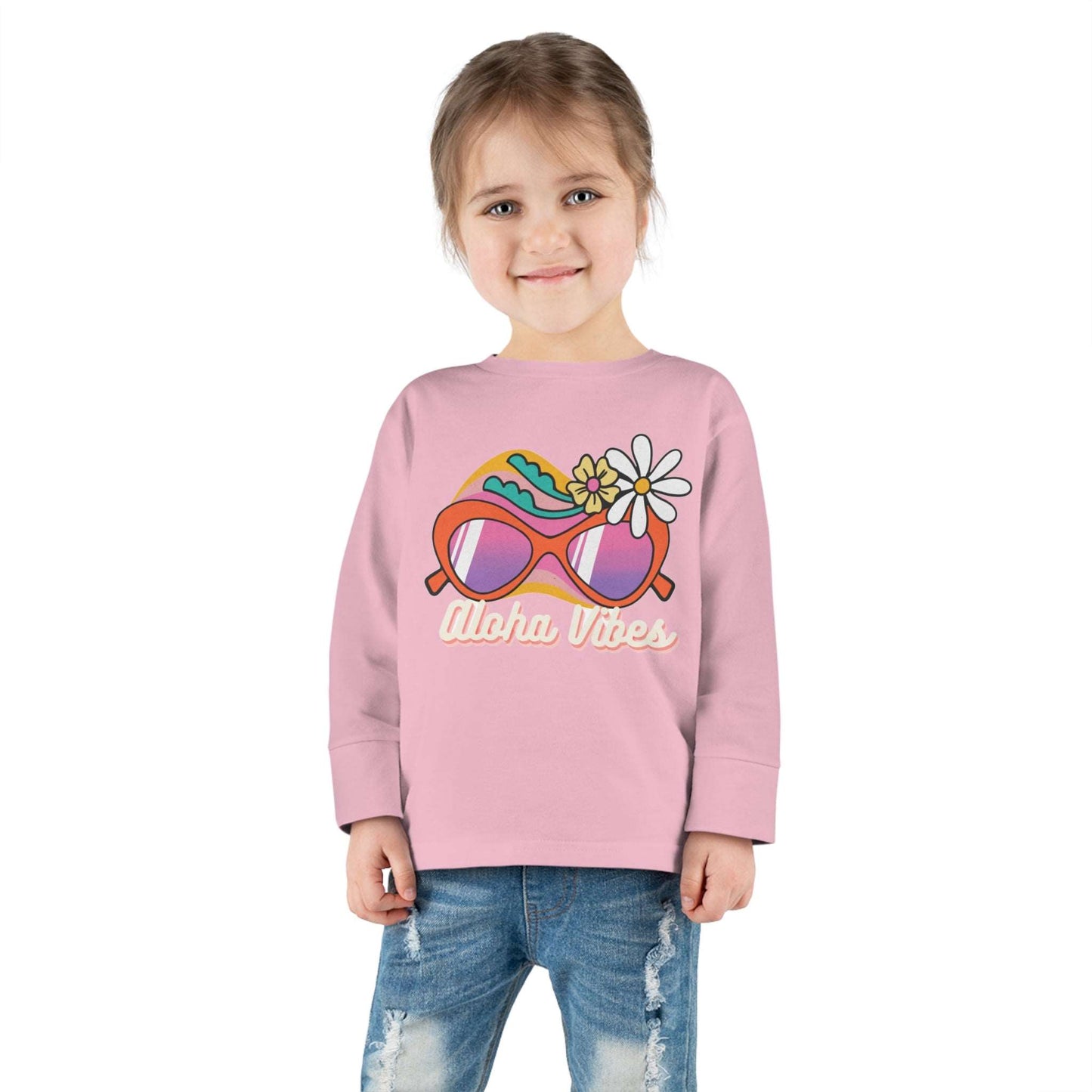 Aloha Vibes - Toddler Long Sleeve Tee