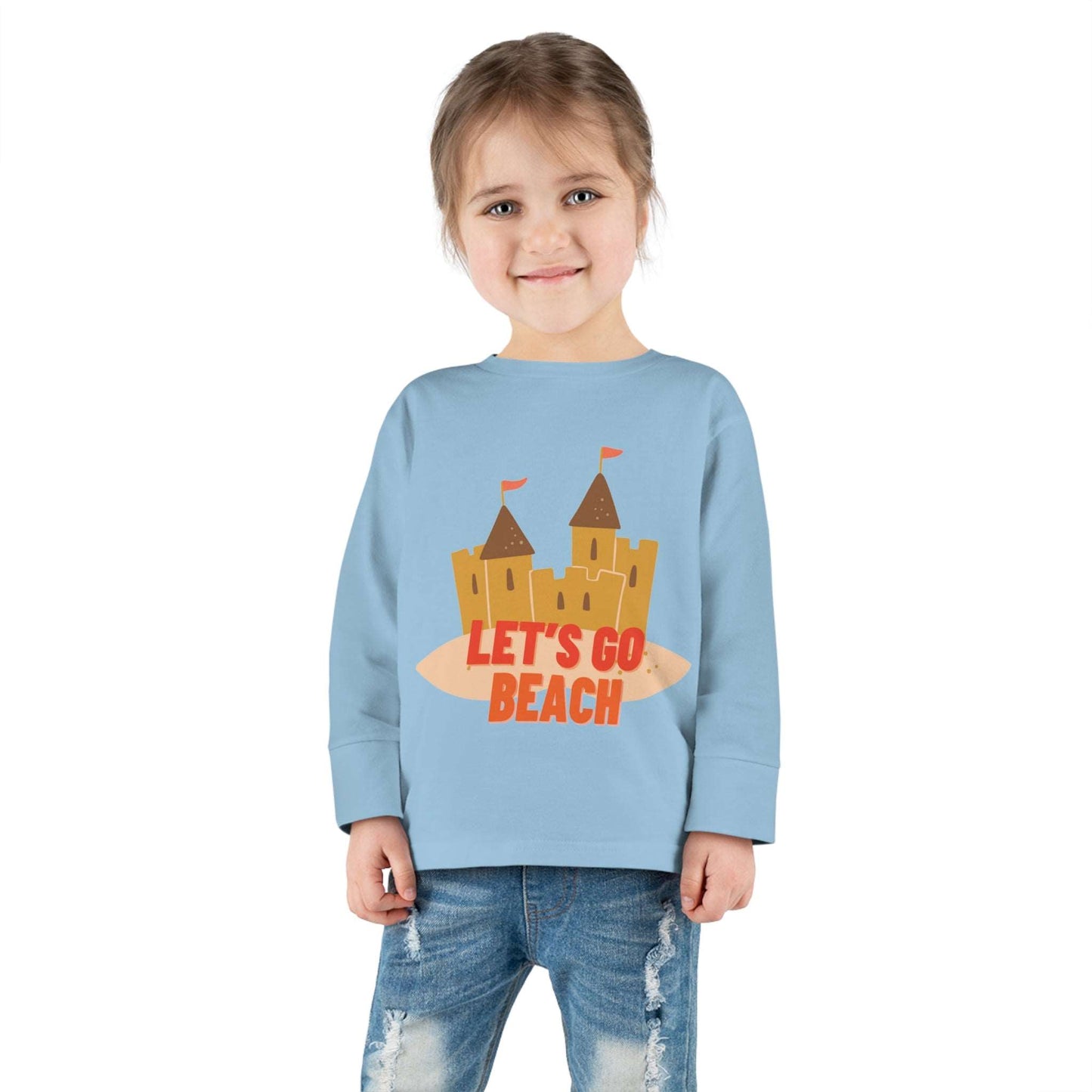 Lt's Go Beach - Toddler Long Sleeve Tee