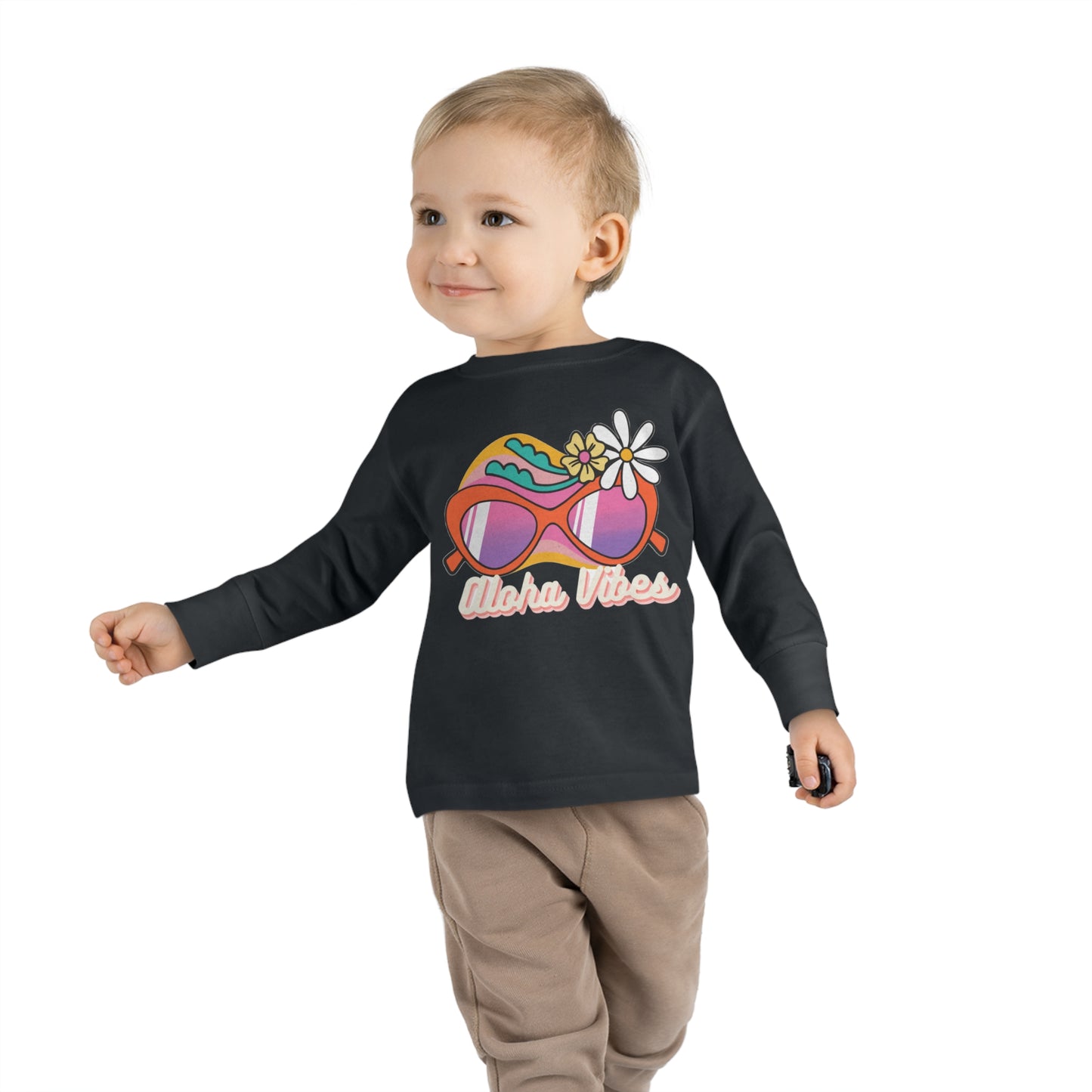 Aloha Vibes - Toddler Long Sleeve Tee