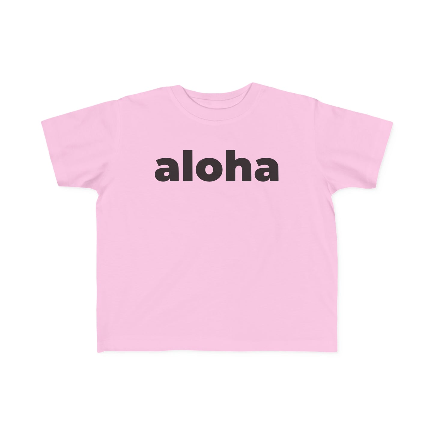 Aloha (Minimalist Black Text) - Toddler Tee