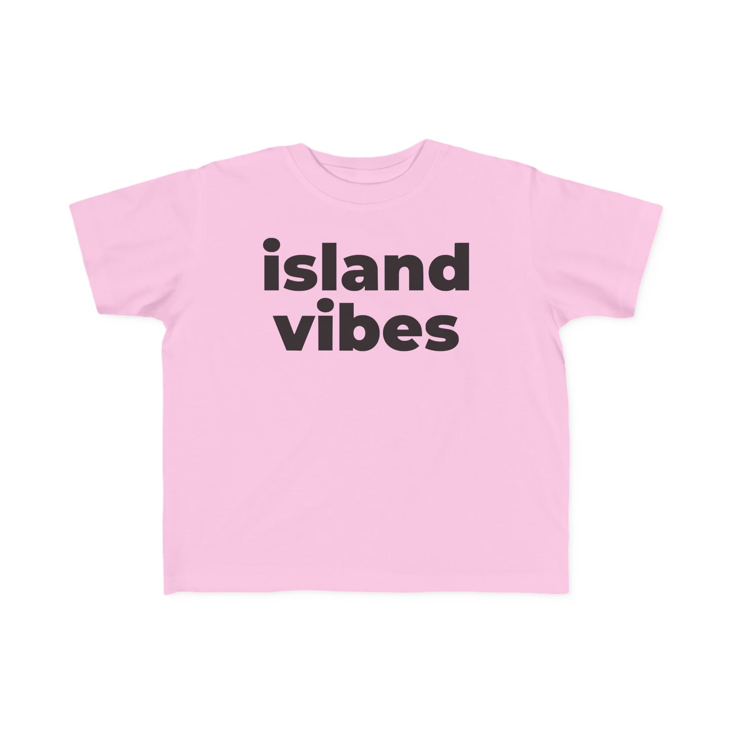 Island Vibes (Minimalist Black text) - Toddler Tee