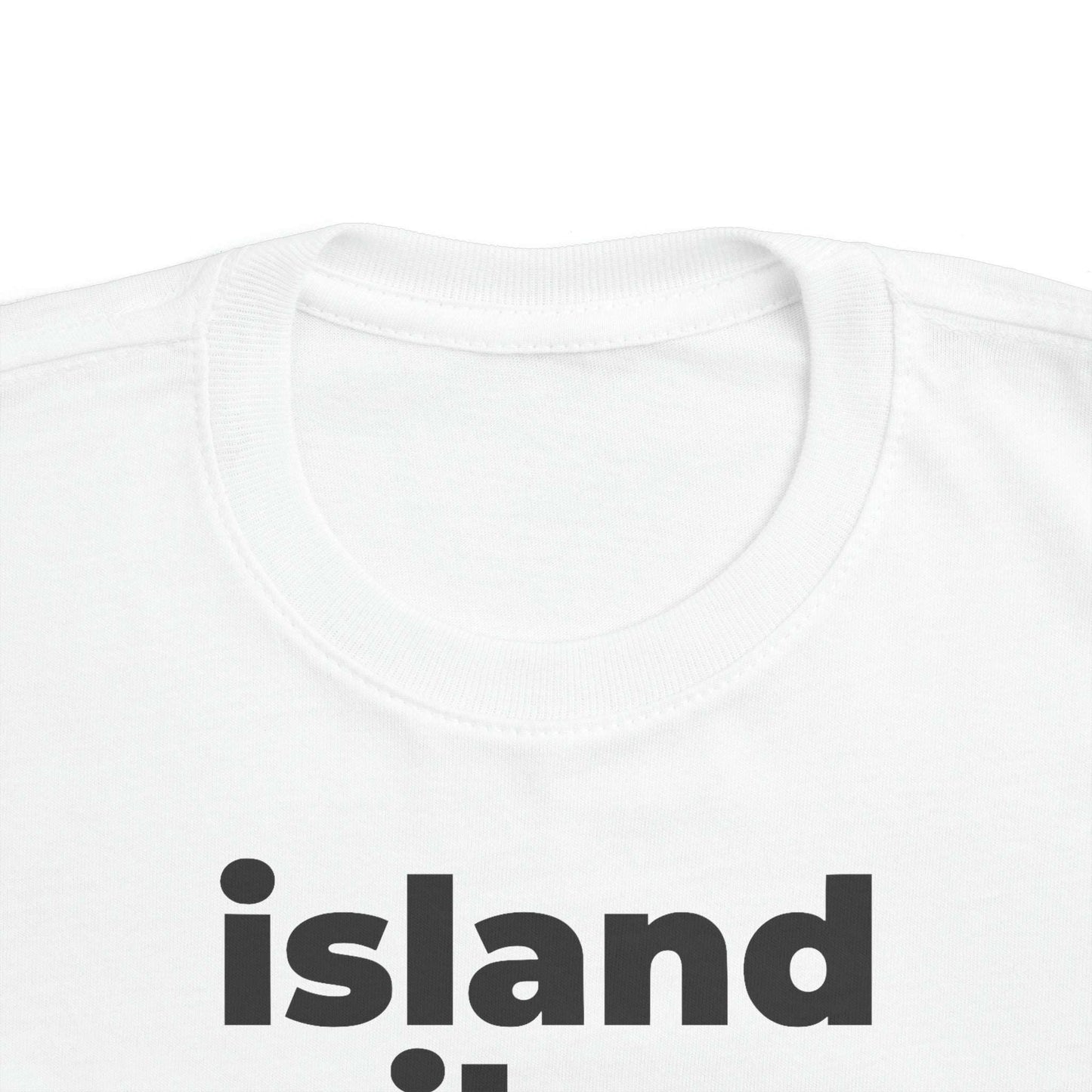 Island Vibes (Minimalist Black text) - Toddler Tee