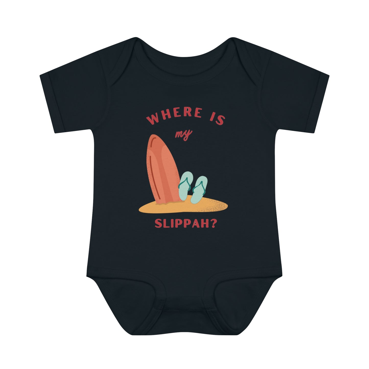 Where Is My Slippah? - Short Sleeve Bodysuit