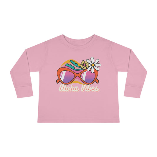 Aloha Vibes - Toddler Long Sleeve Tee