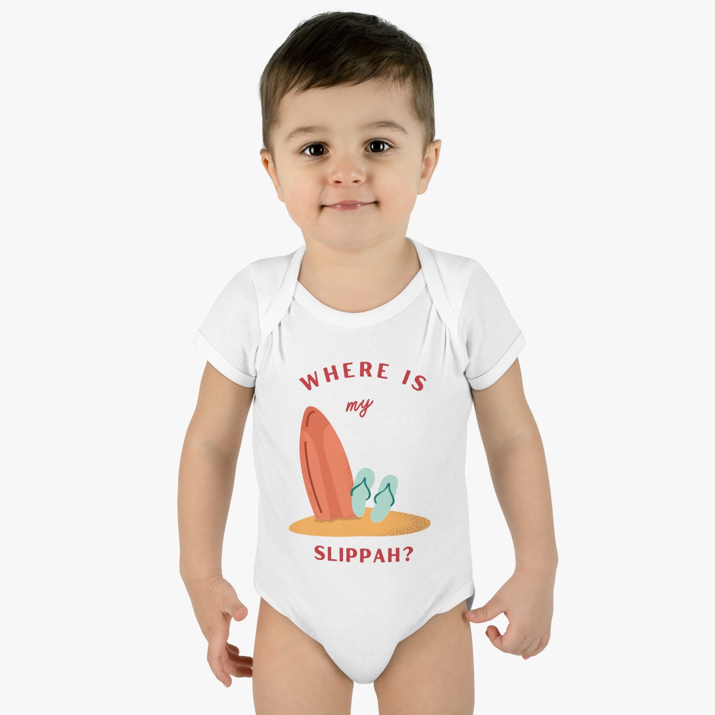 Where Is My Slippah? - Short Sleeve Bodysuit