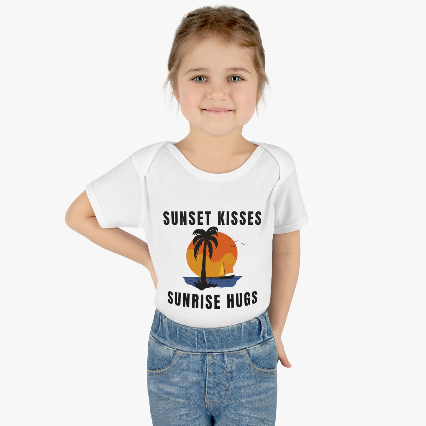 Sunset Kisses, Sunrise Hugs - Short Sleeve Bodysuit