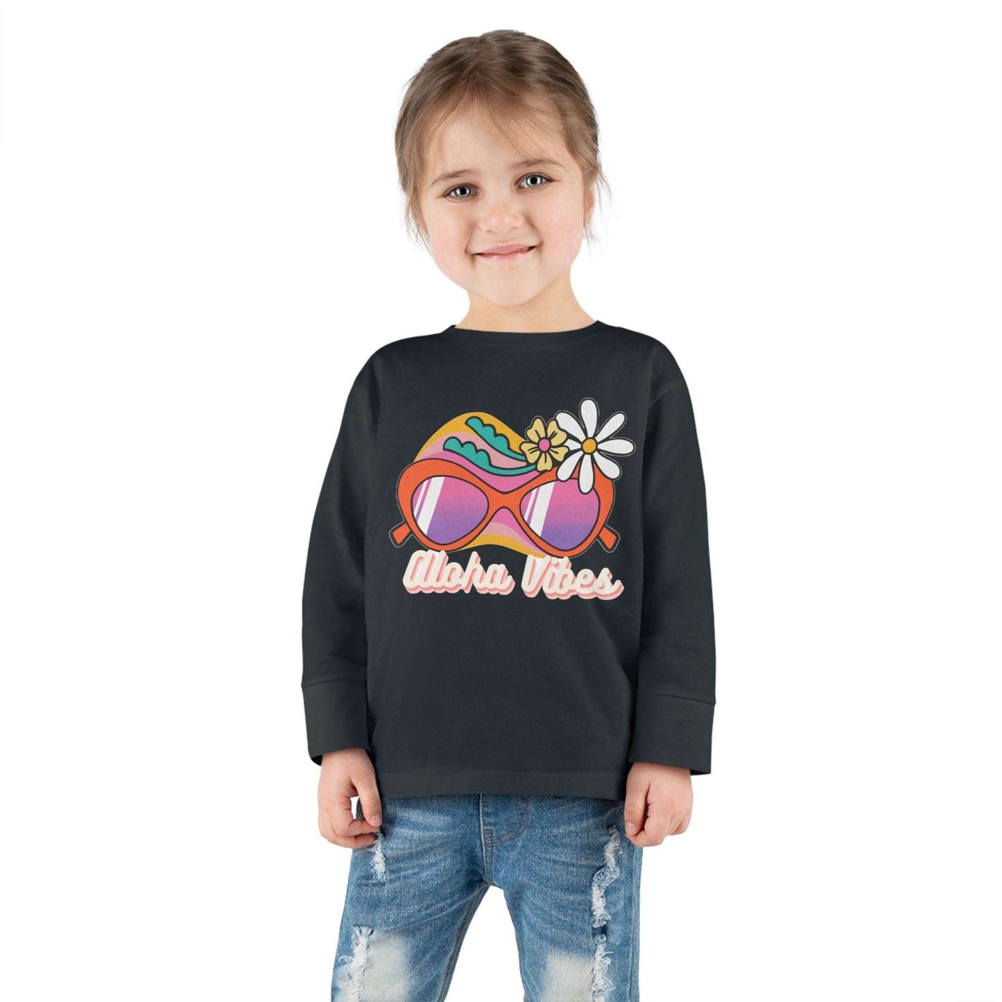 Aloha Vibes - Toddler Long Sleeve Tee