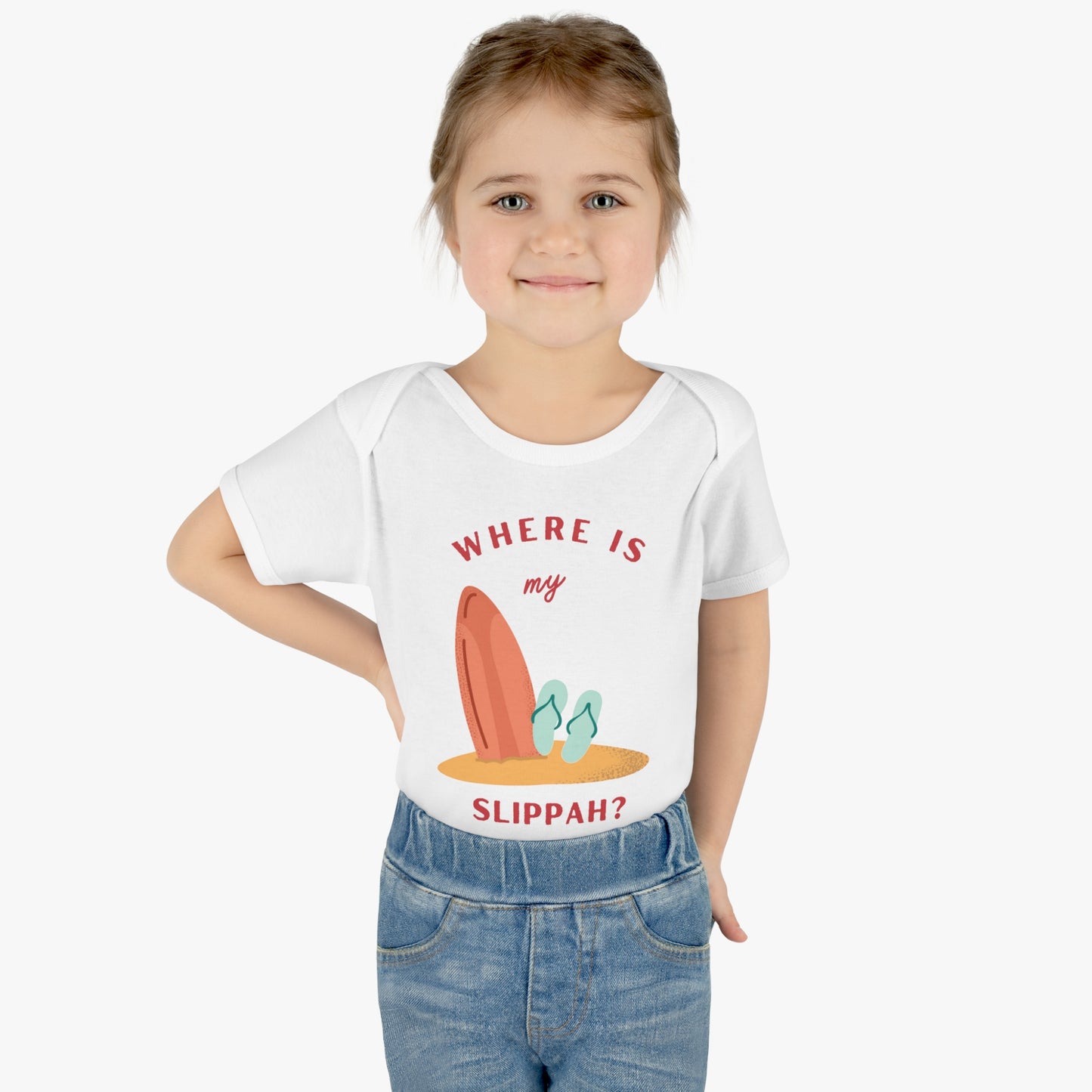 Where Is My Slippah? - Short Sleeve Bodysuit