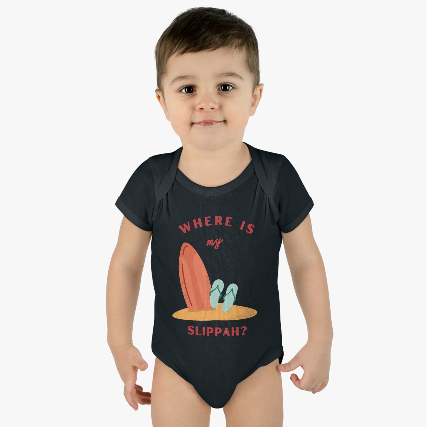 Where Is My Slippah? - Short Sleeve Bodysuit