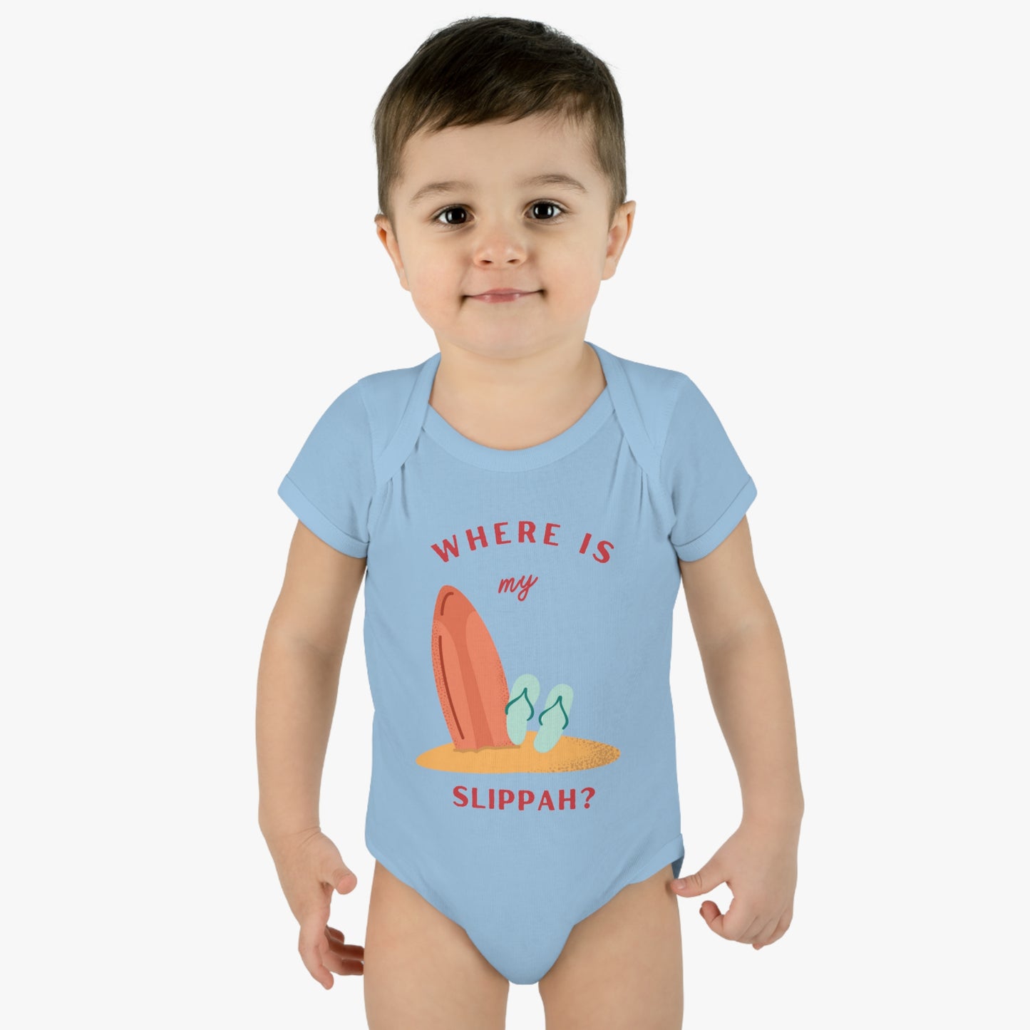 Where Is My Slippah? - Short Sleeve Bodysuit