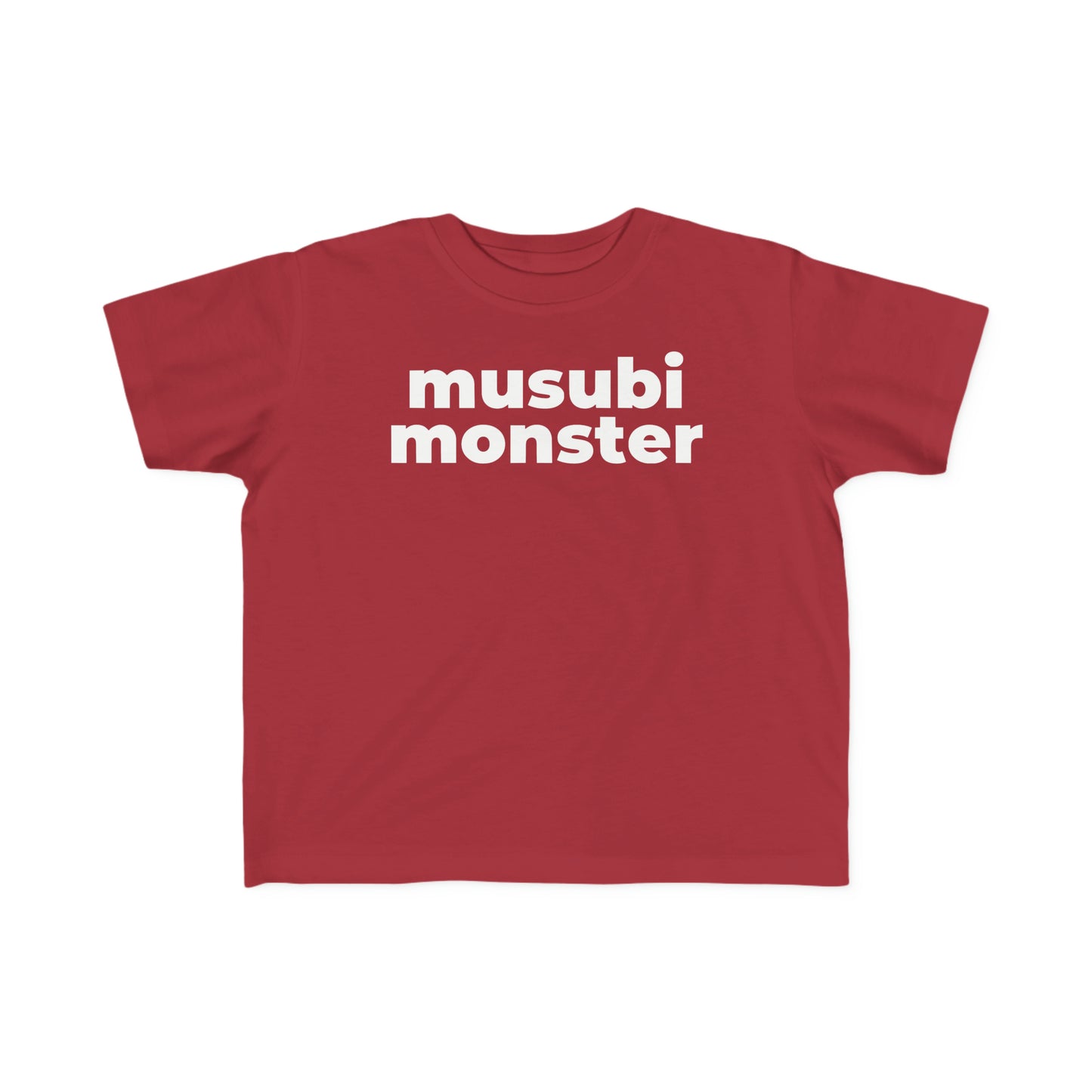 Musubi Monster (Minimalist White Text) - Toddler Tee