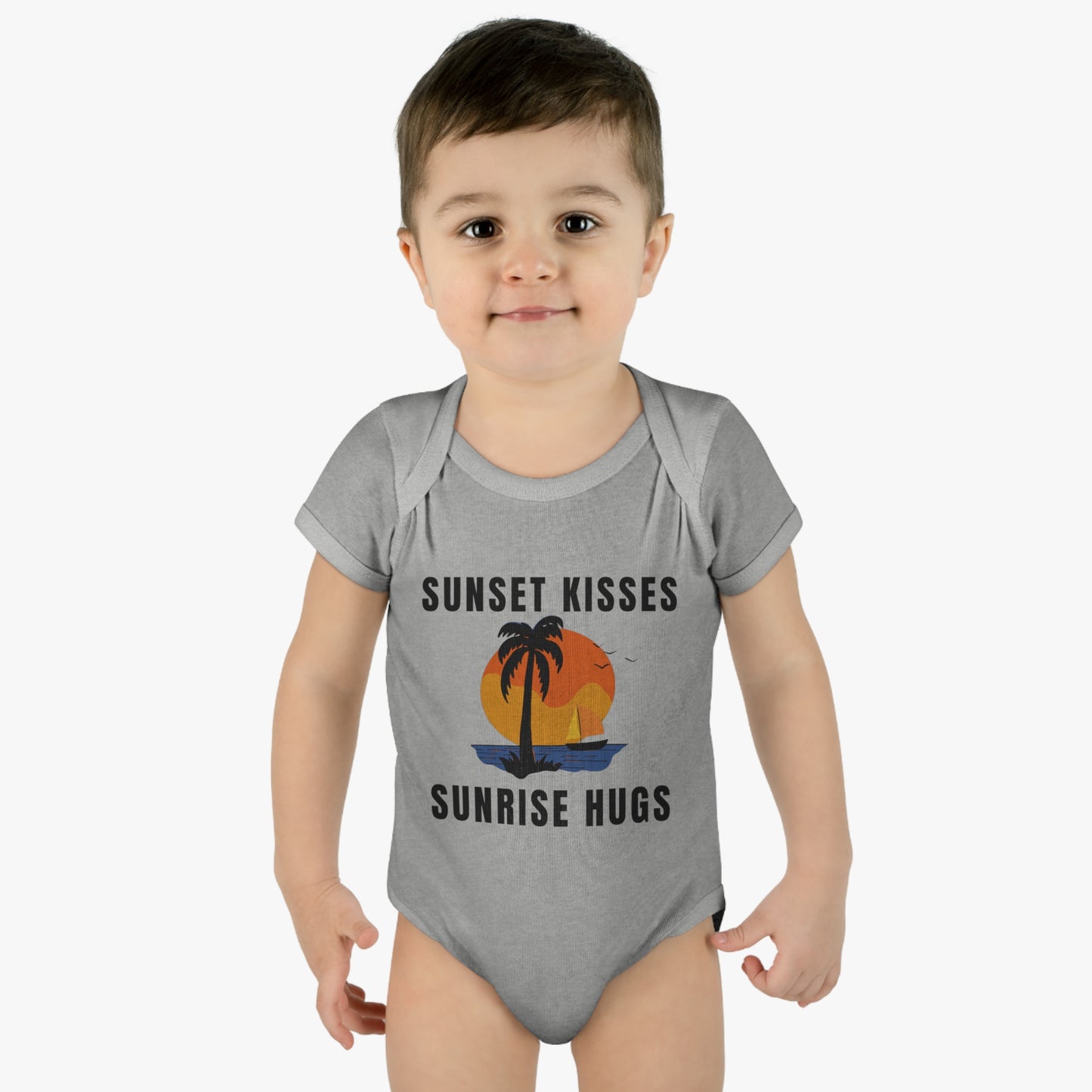 Sunset Kisses, Sunrise Hugs - Short Sleeve Bodysuit