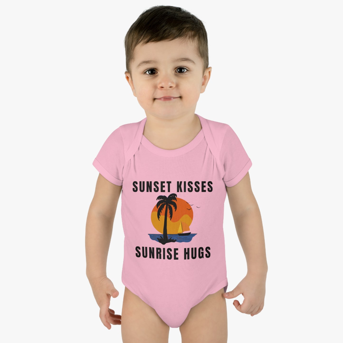 Sunset Kisses, Sunrise Hugs - Short Sleeve Bodysuit