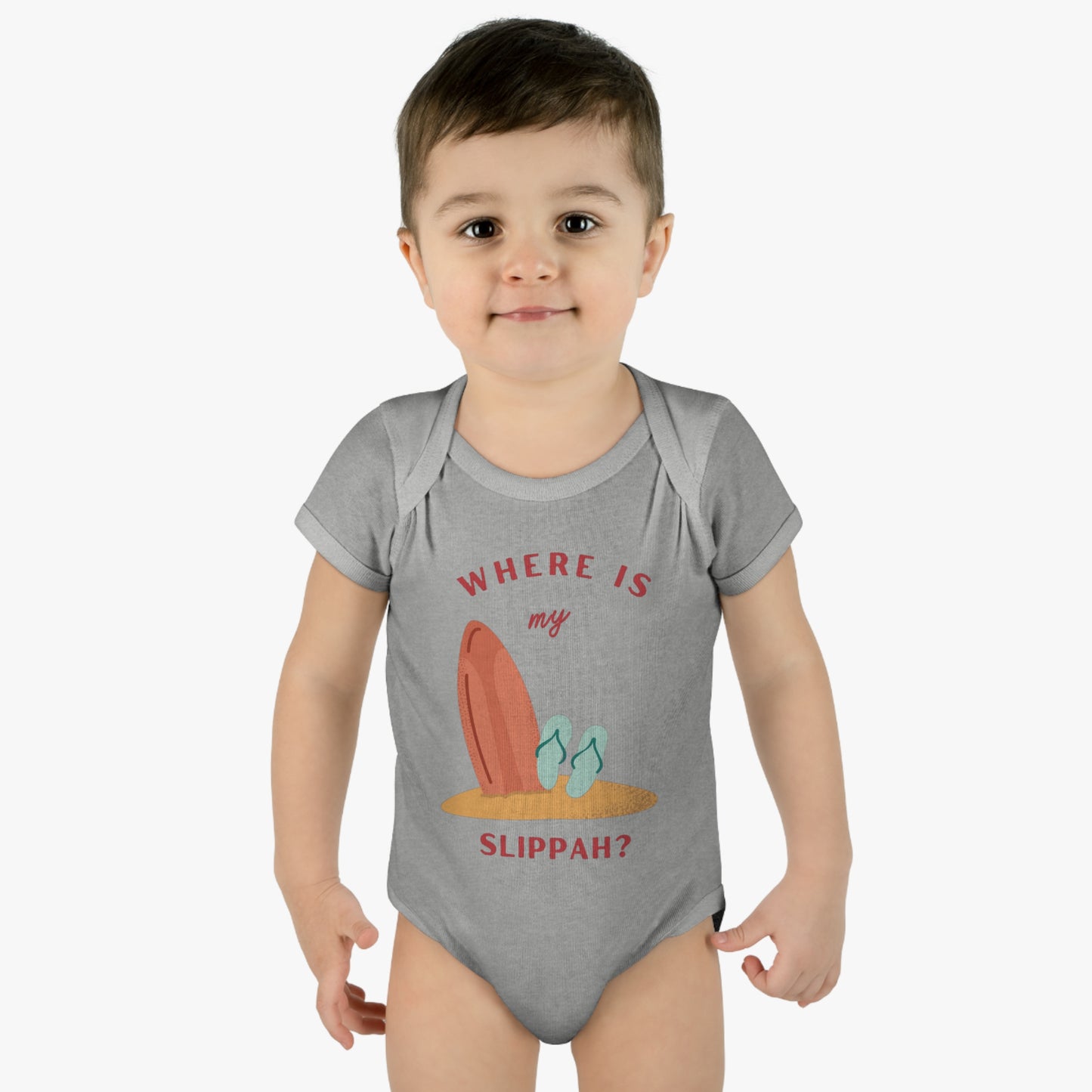 Where Is My Slippah? - Short Sleeve Bodysuit