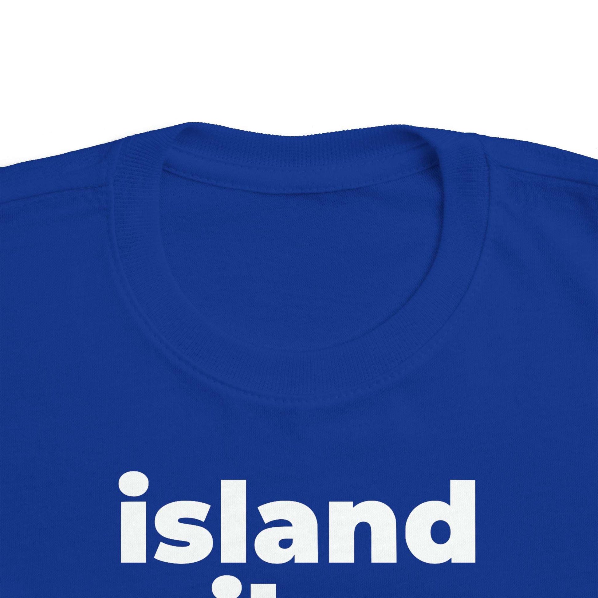 Island Vibes (Minimalist White Text) - Toddler Tee