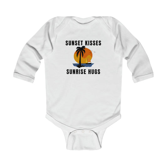 Sunset Kisses, Sunrise Hugs - Long Sleeve Bodysuit