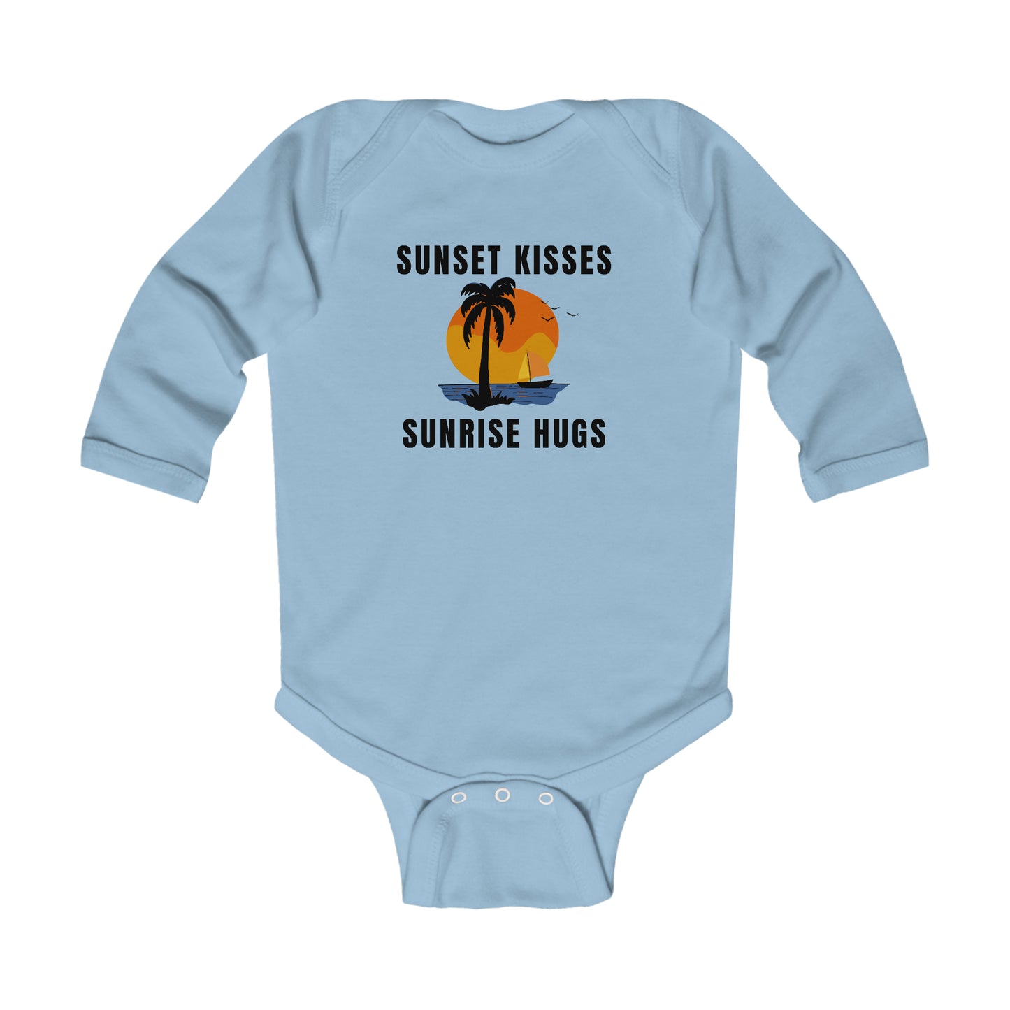 Sunset Kisses, Sunrise Hugs - Long Sleeve Bodysuit