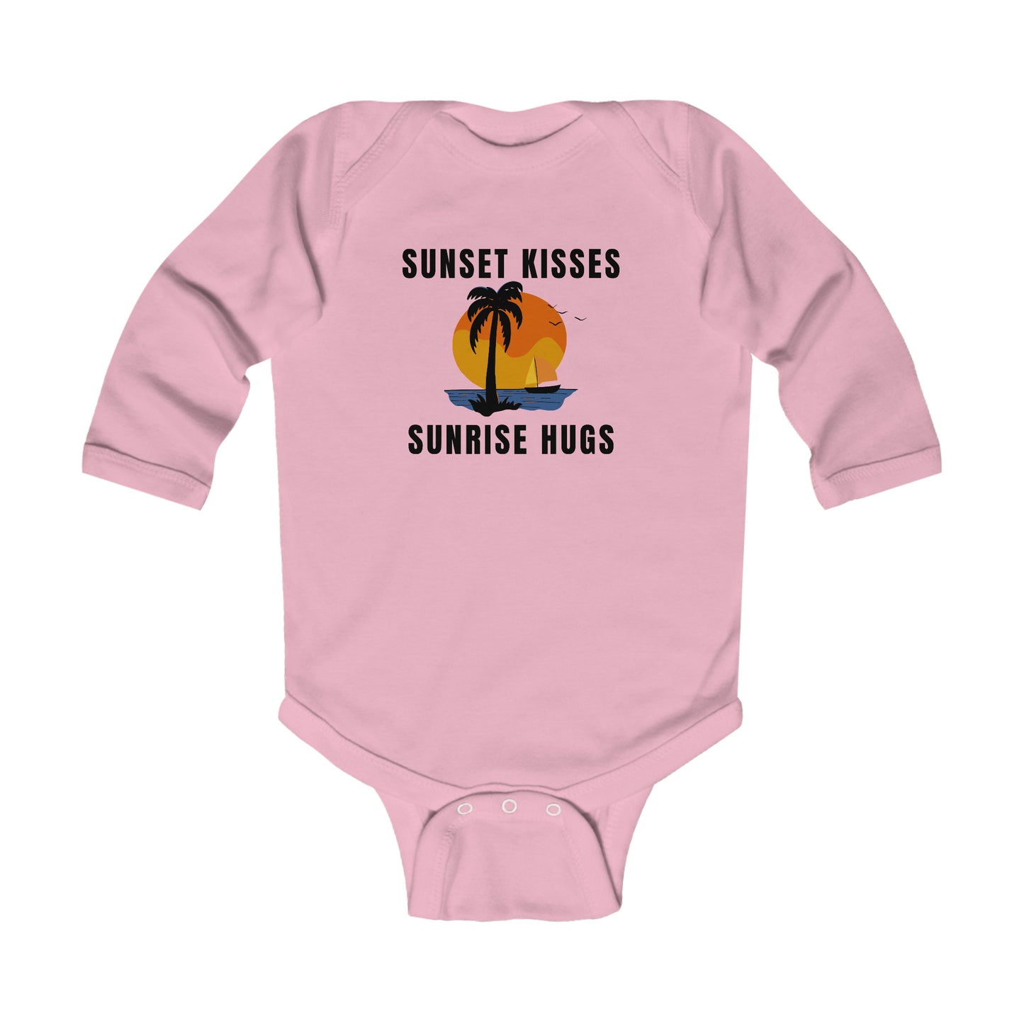 Sunset Kisses, Sunrise Hugs - Long Sleeve Bodysuit