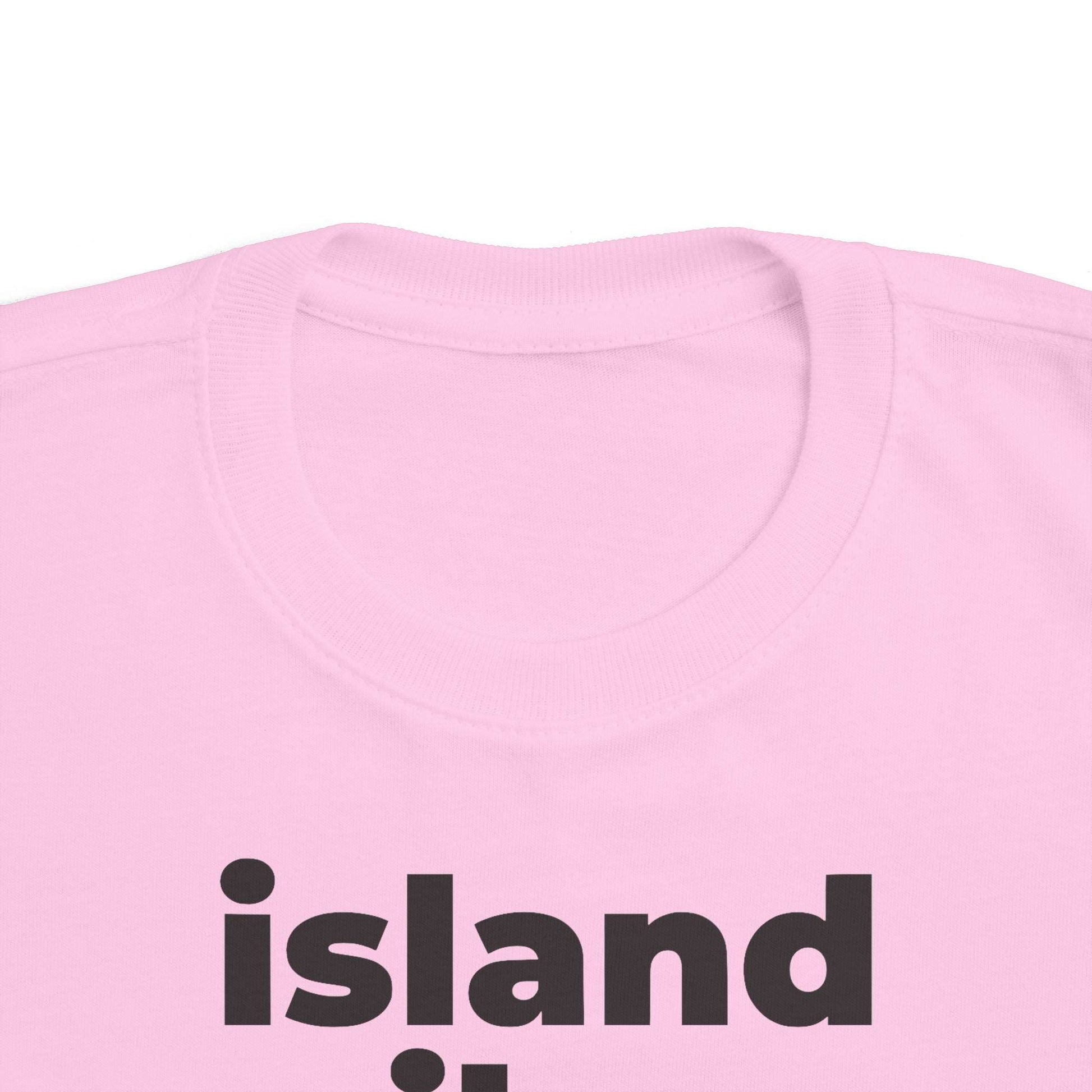 Island Vibes (Minimalist Black text) - Toddler  Tee