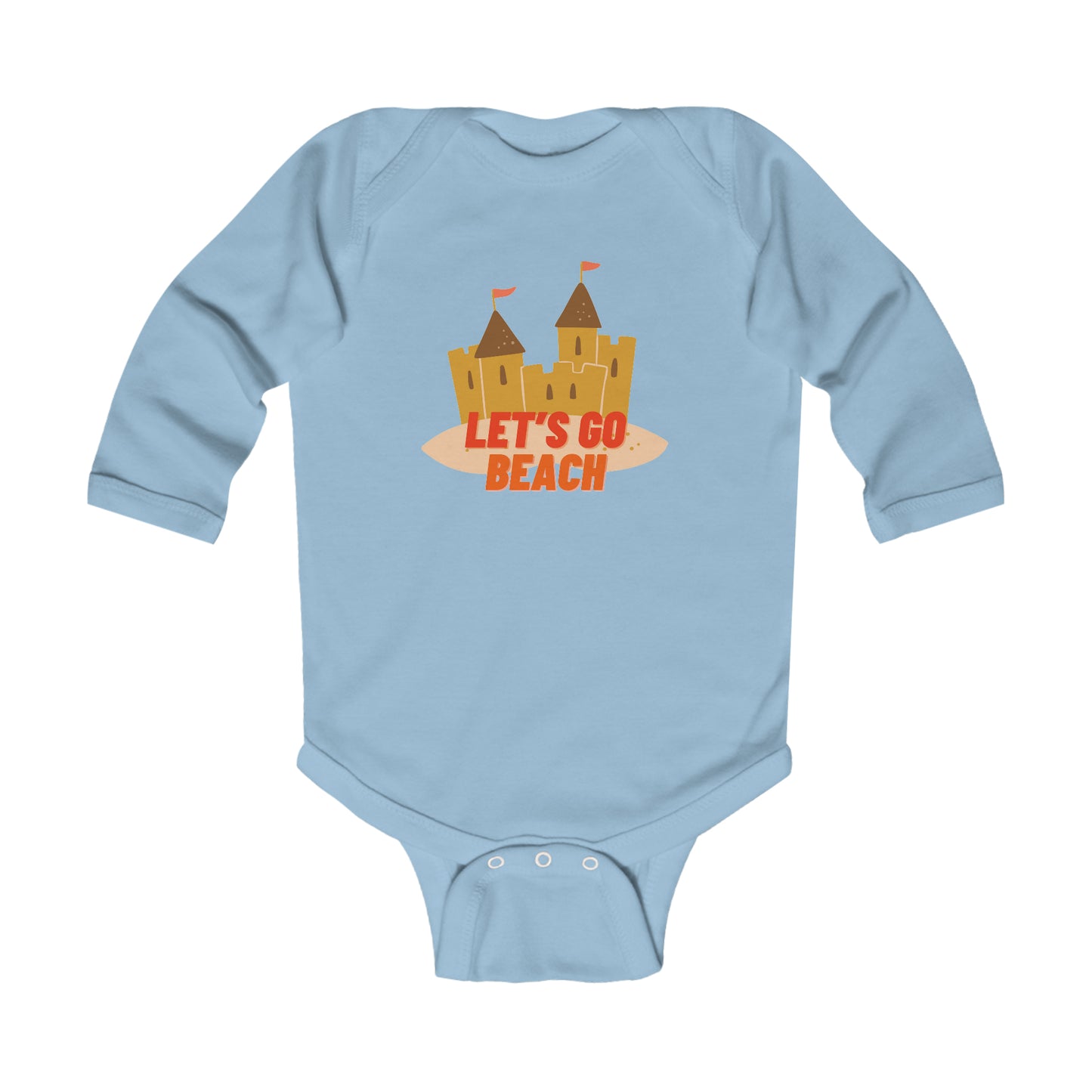 Let's Go Beach - Long Sleeve Bodysuit