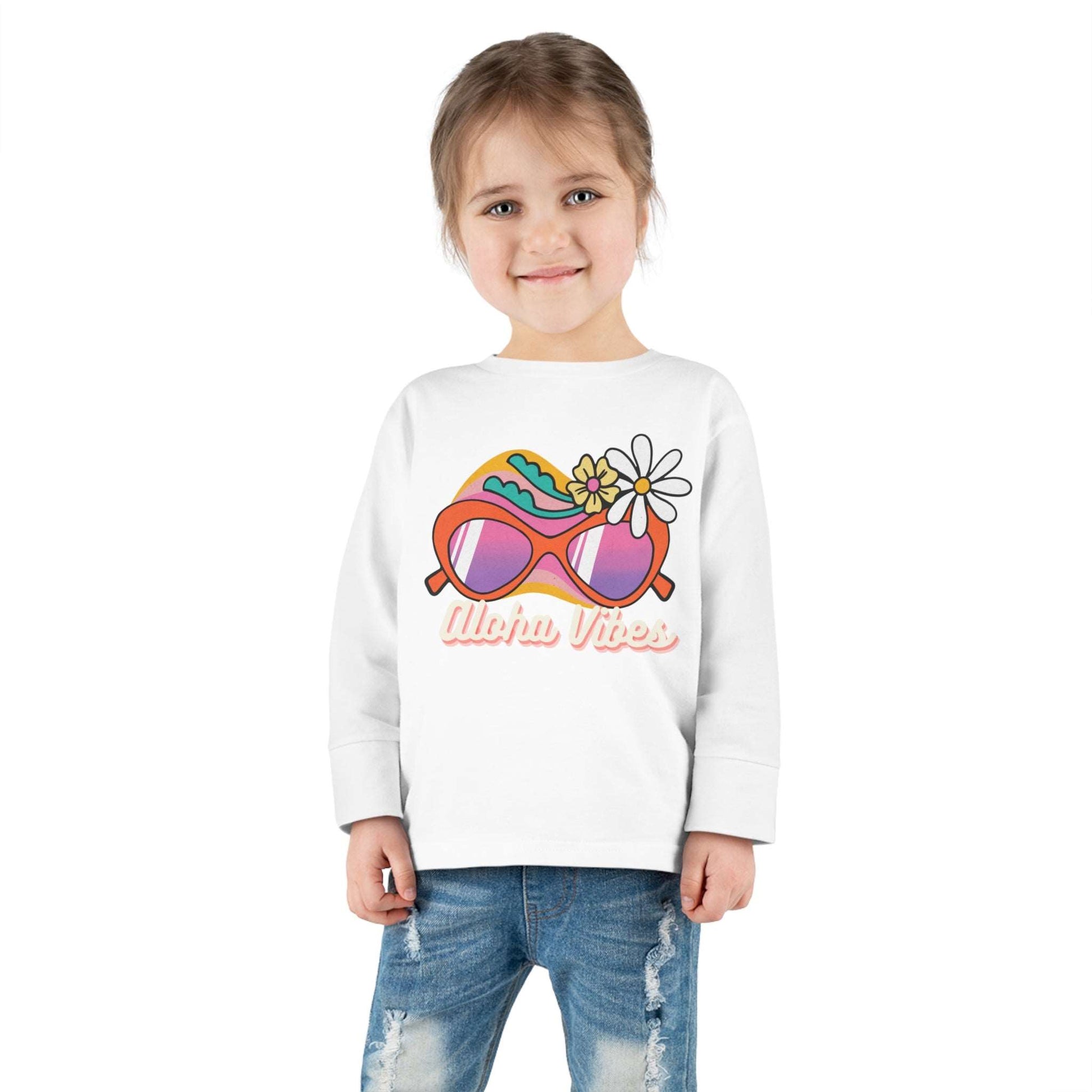 Aloha Vibes - Toddler Long Sleeve Tee