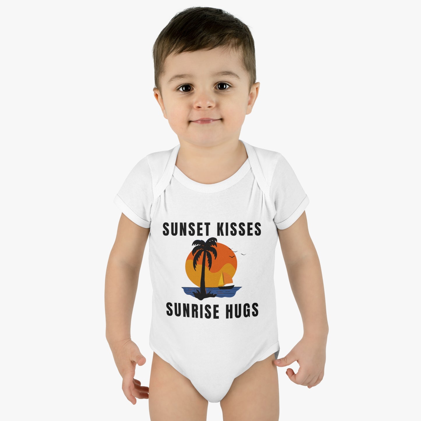 Sunset Kisses, Sunrise Hugs - Short Sleeve Bodysuit