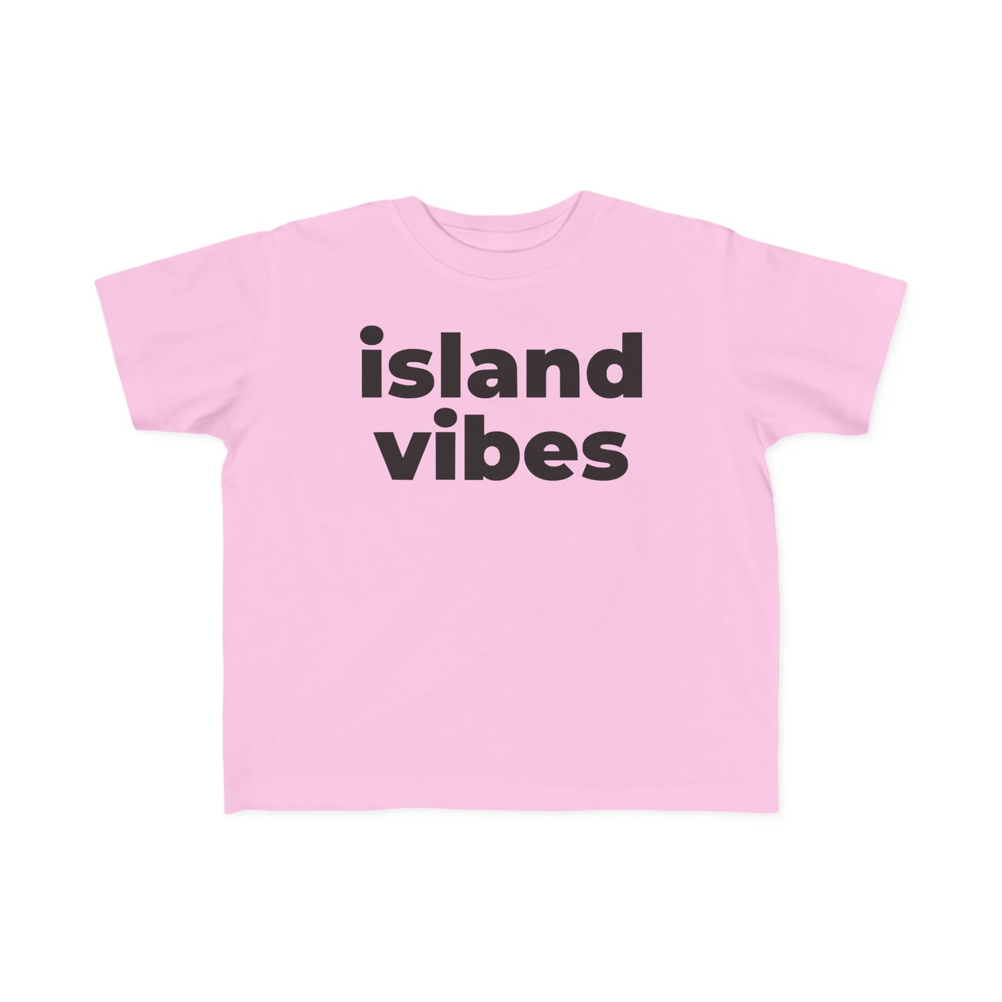 Island Vibes (Minimalist Black text) - Toddler  Tee