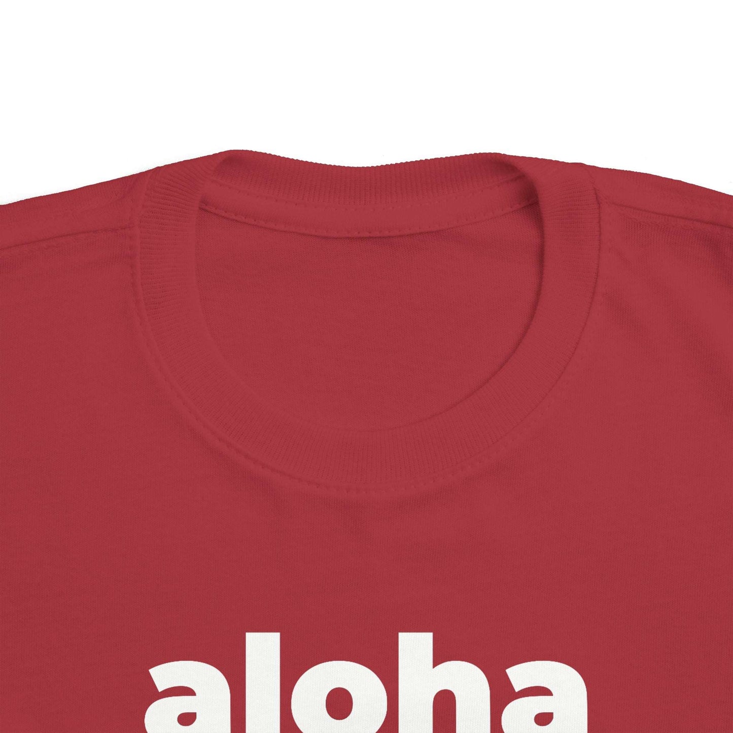 Aloha (Minimalist White Text) - Toddler Tee