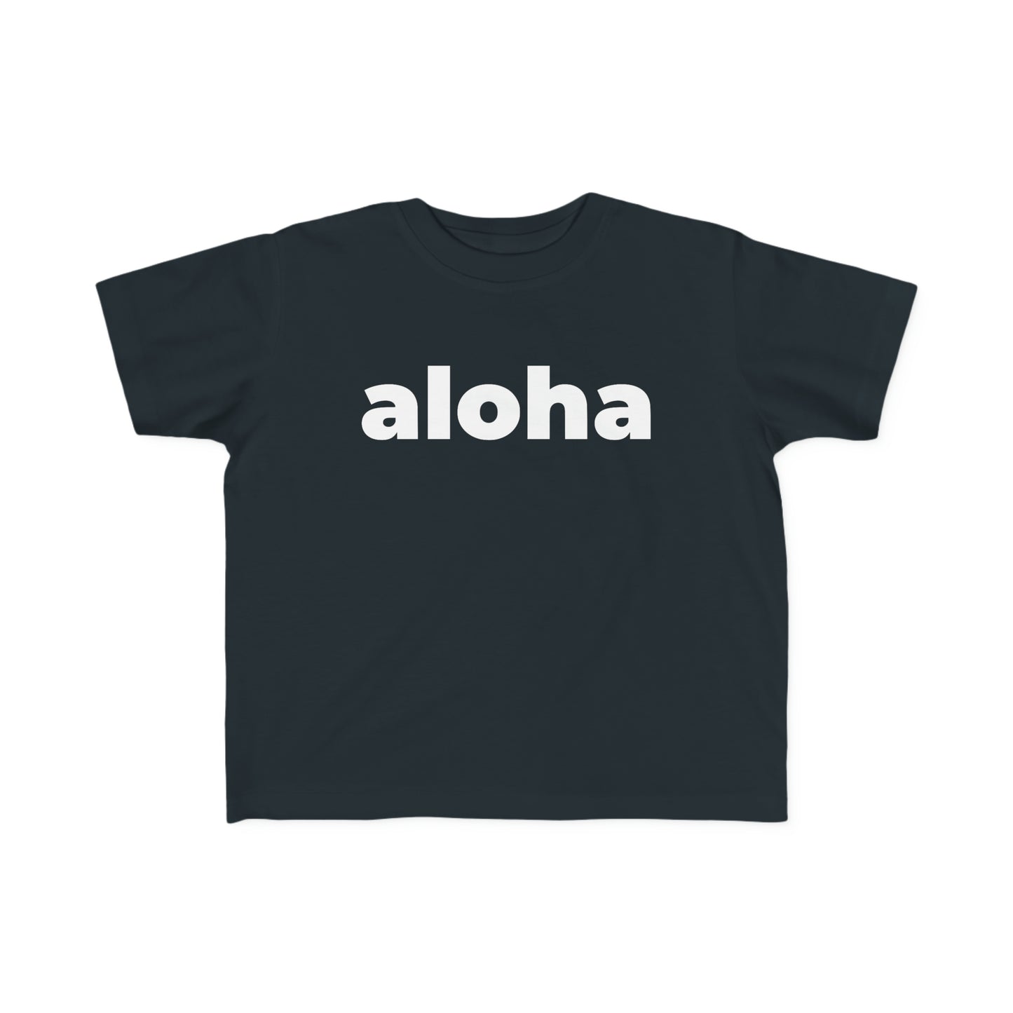 Aloha (Minimalist White Text) - Toddler Tee