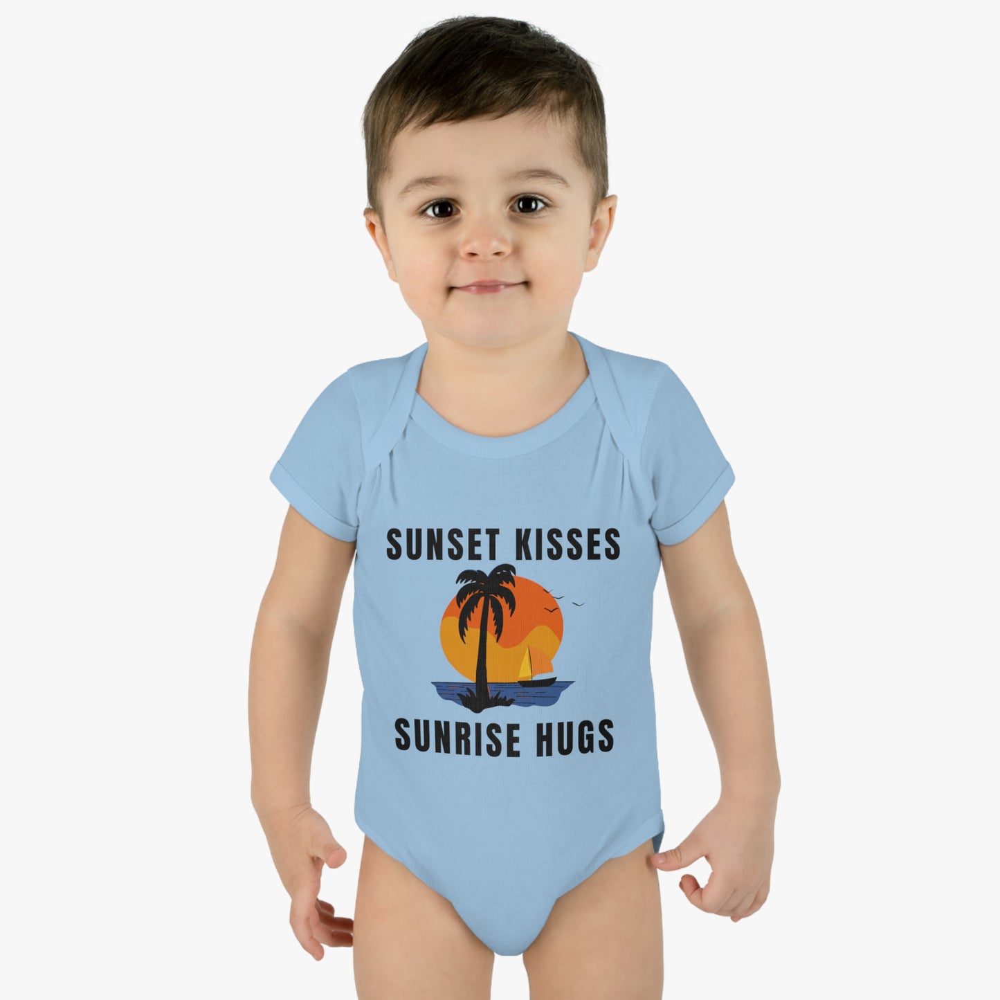 Sunset Kisses, Sunrise Hugs - Short Sleeve Bodysuit